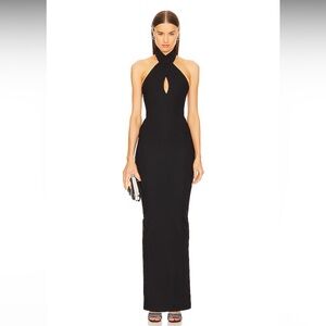 NWOT! Michael Costello x REVOLVE Fritz Gown in Black